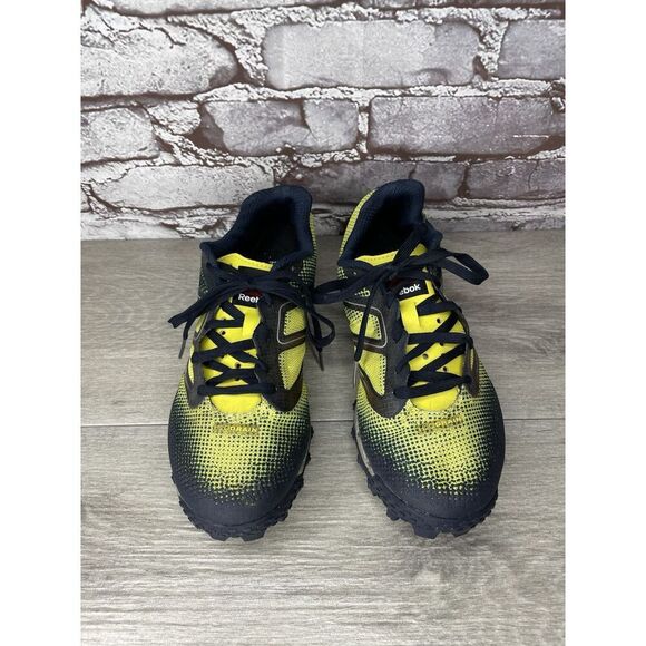 Reebok H20Drain DuraGrip FitFrame Black Yellow Running Gym Shoes Women 7.5US/38 - Picture 2 of 16